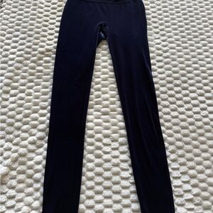 SPANX Midnight Blue Velvet Leggings